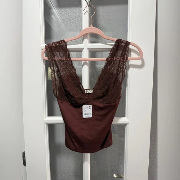 NWT Intimately FP Power Play Cami in Bittersweet Cocoa - Picture 3 of 8